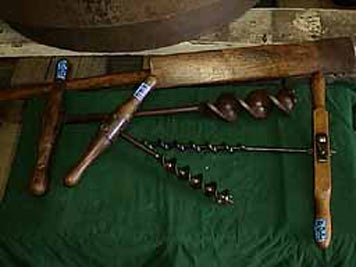 large photo of vintage augers