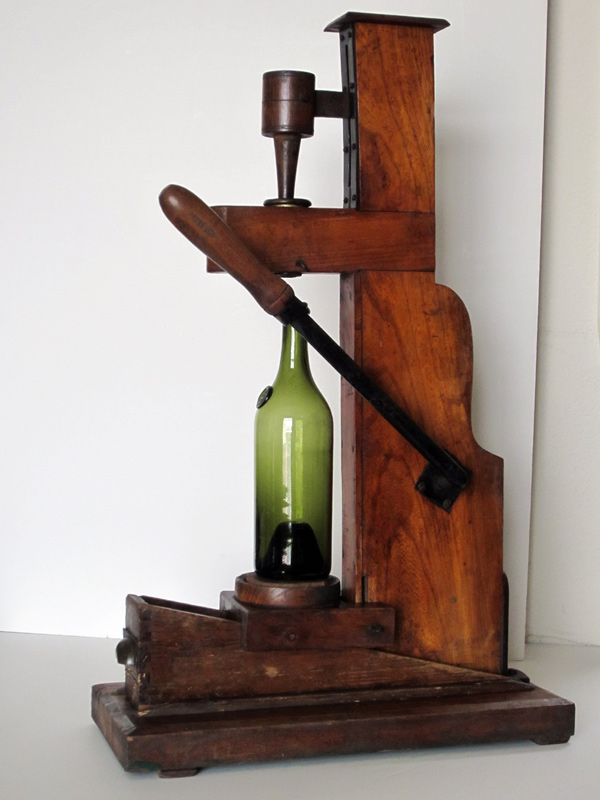 1870s Fruitwood Wine Bottle Corker