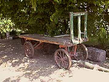 large photo of vintage drayage wagon