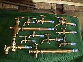 large photo of vintage spigots
