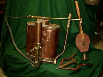 large photo of vintage vine spraying devices